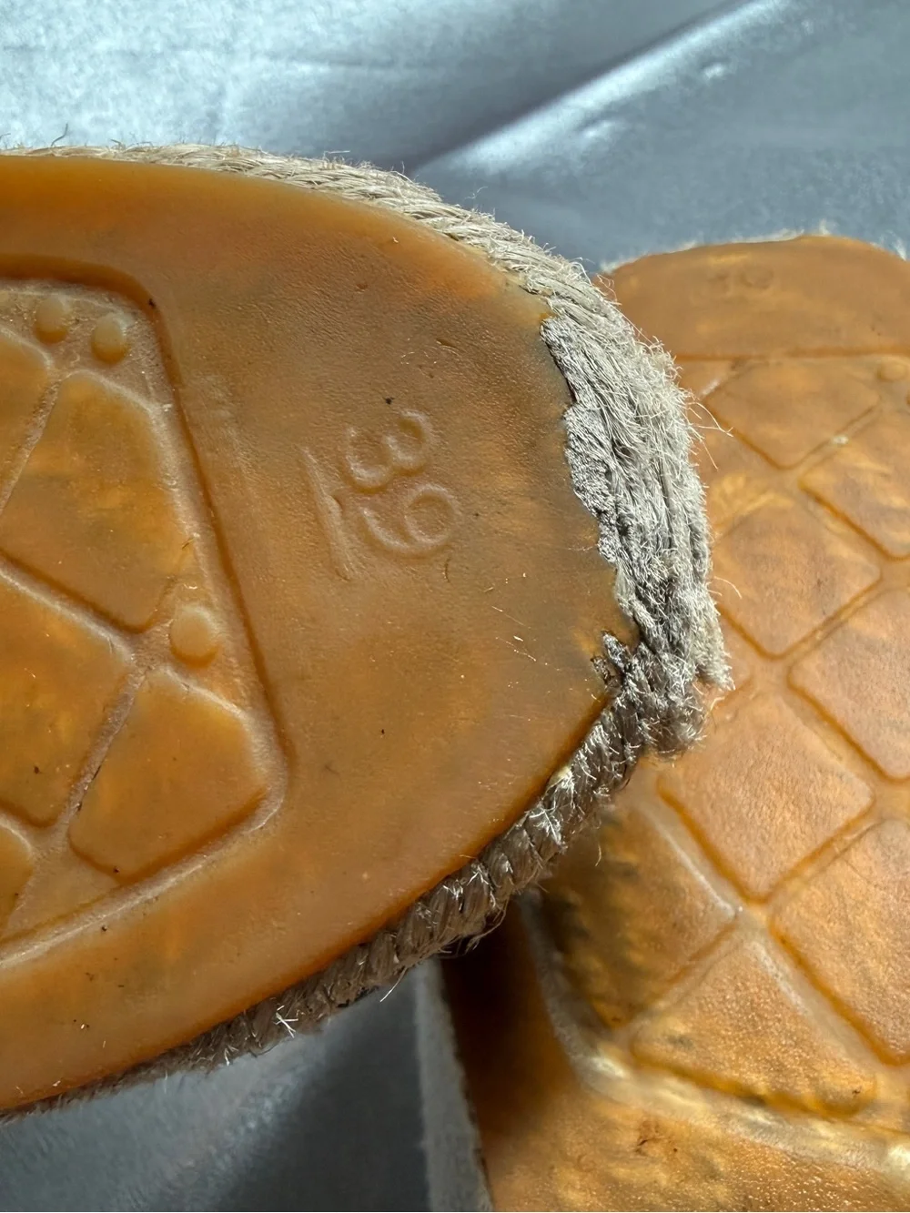 CHANEL Interlocking CC Logo Canvas Espadrilles Women's Size 39 US 8 Quiet Luxury